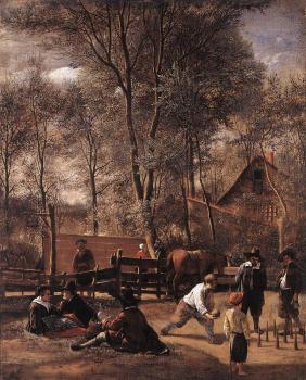 敭 斯蒂恩 Skittle Players Outside an Inn